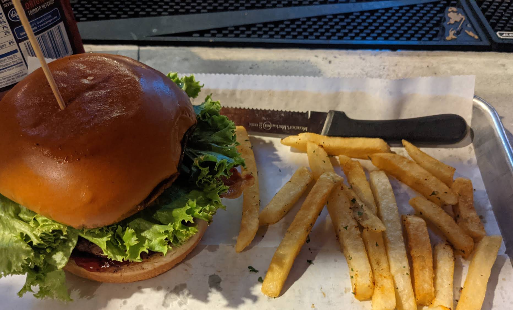 Burger (Wed half off)